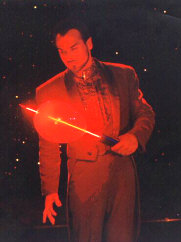 Dan Birch, Magician, Illusionist -- Laser through balloon 
