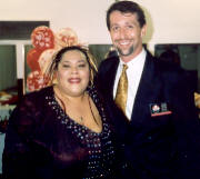   Martha Wash with Marc Nelson of Richard De La Font Agency  