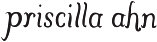   Priscilla Ahn - booking information  