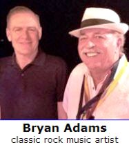   Bryan Adams with Richard De La Font  