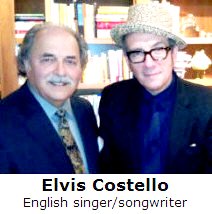   Richard De La Font with Elvis Costello  