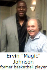   Magic Johnson with Richard De La Font  