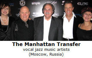   Richard De La Font with The Manhattan Transfer in Moscow, Russia  