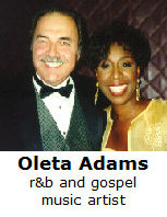   Richard De La Font with Oleta Adams  