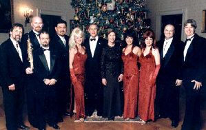 Ro-Tel and The Hot Tomatoes with President George W. Bush and First Lady Laura Bush at the Congressional Ball 