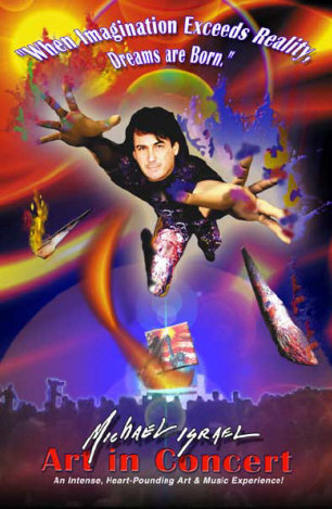   Michael Israel, 3-D Art Performer -- booking information  